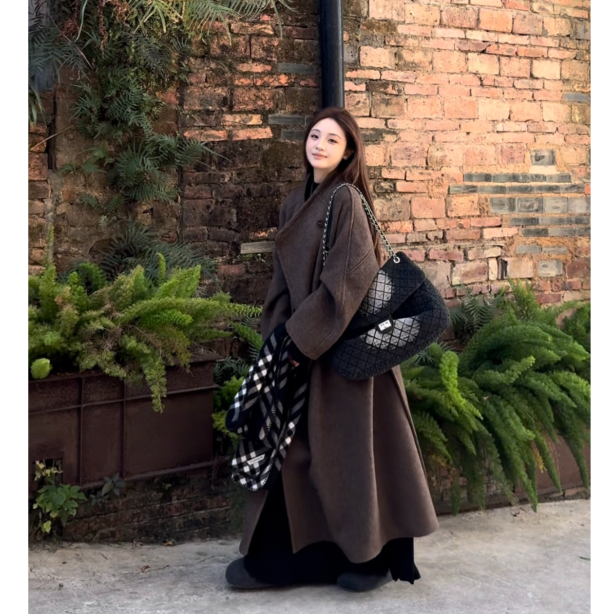 【人生大衣】【插肩袖】【大翻领版型巨显瘦】秋冬超长款羊毛大衣高奢