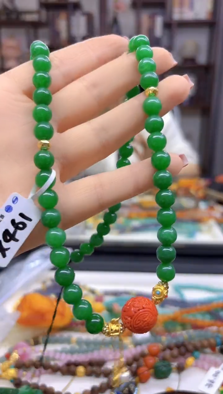 【闪购商品】翡翠毛衣链未镶嵌X461