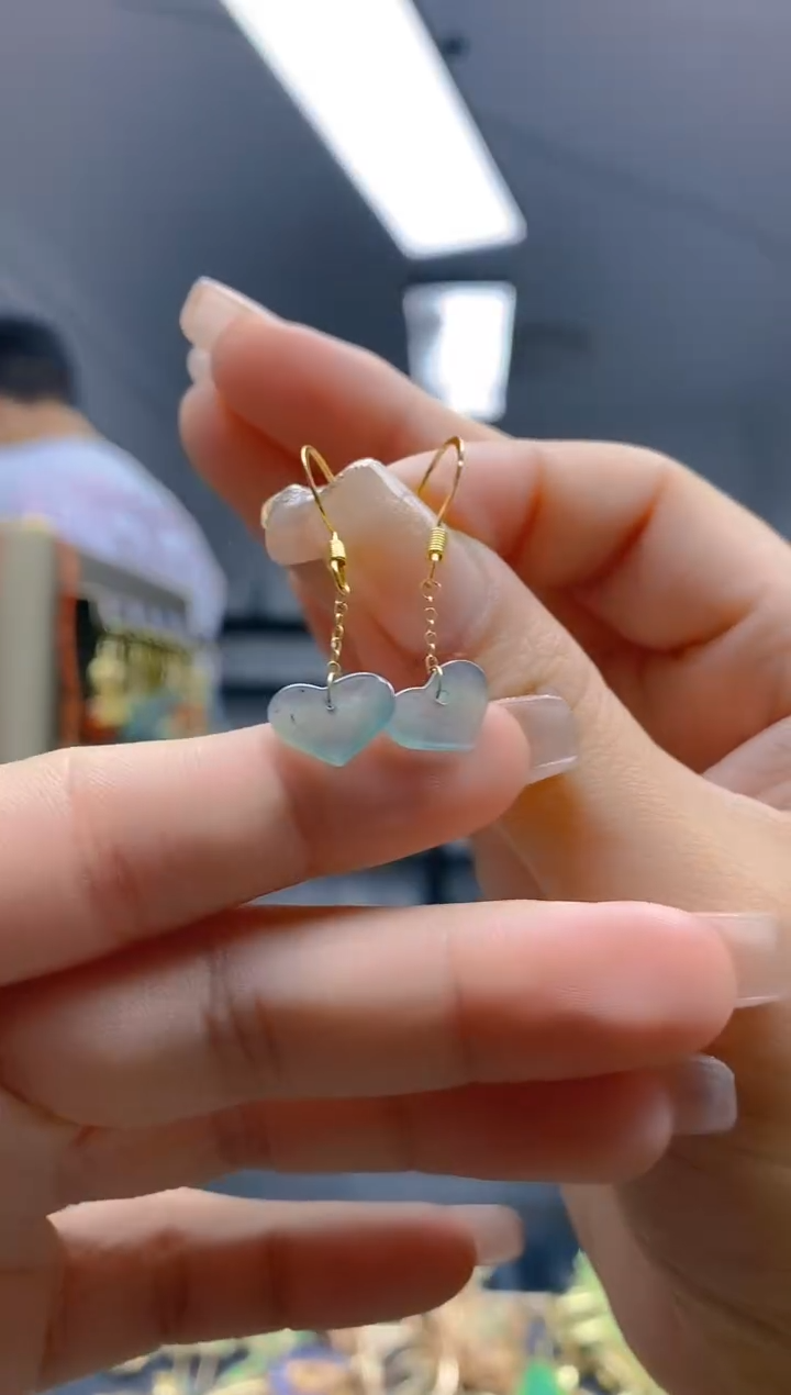 【闪购商品】翡翠耳饰合金209翡翠耳钩