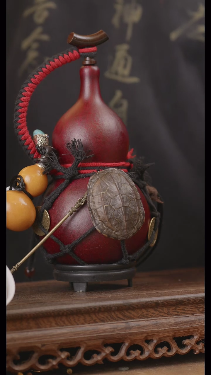 【闪购商品】130号精品天然大漆工艺防渗内胆酒葫芦~