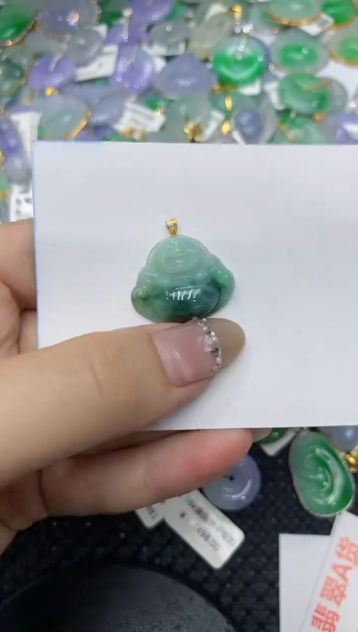 【闪购商品】翡翠颈饰18K金镶嵌222222222