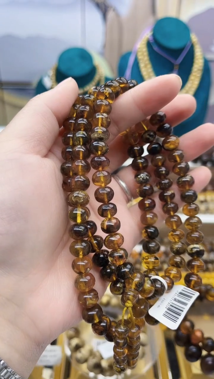 【闪购商品】琥珀颈饰未镶嵌抚顺琥珀9