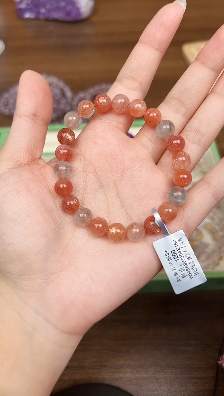 未镶嵌手链日光石悦2287 约8mm