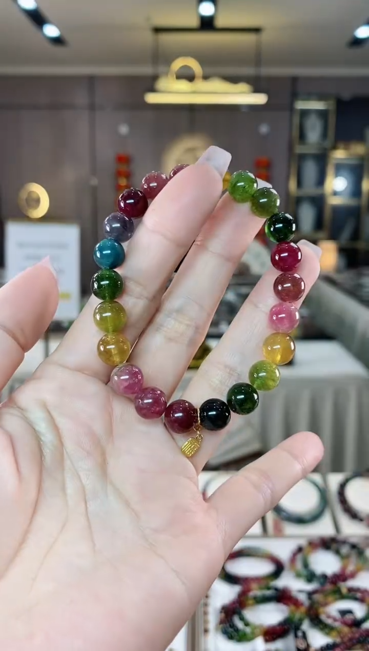 【闪购商品】碧玺单圈手串8mm+未镶嵌（多样性发一条）hon