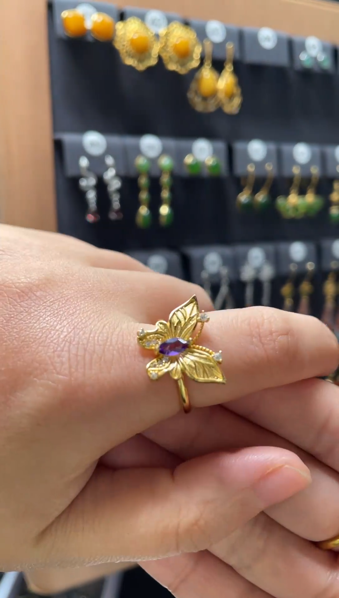 【闪购商品】紫晶戒指银S925镶嵌0139