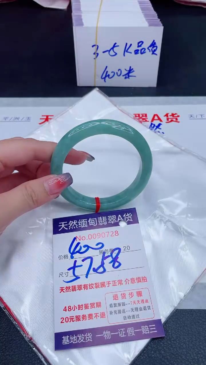 未镶嵌手镯翡翠400.00