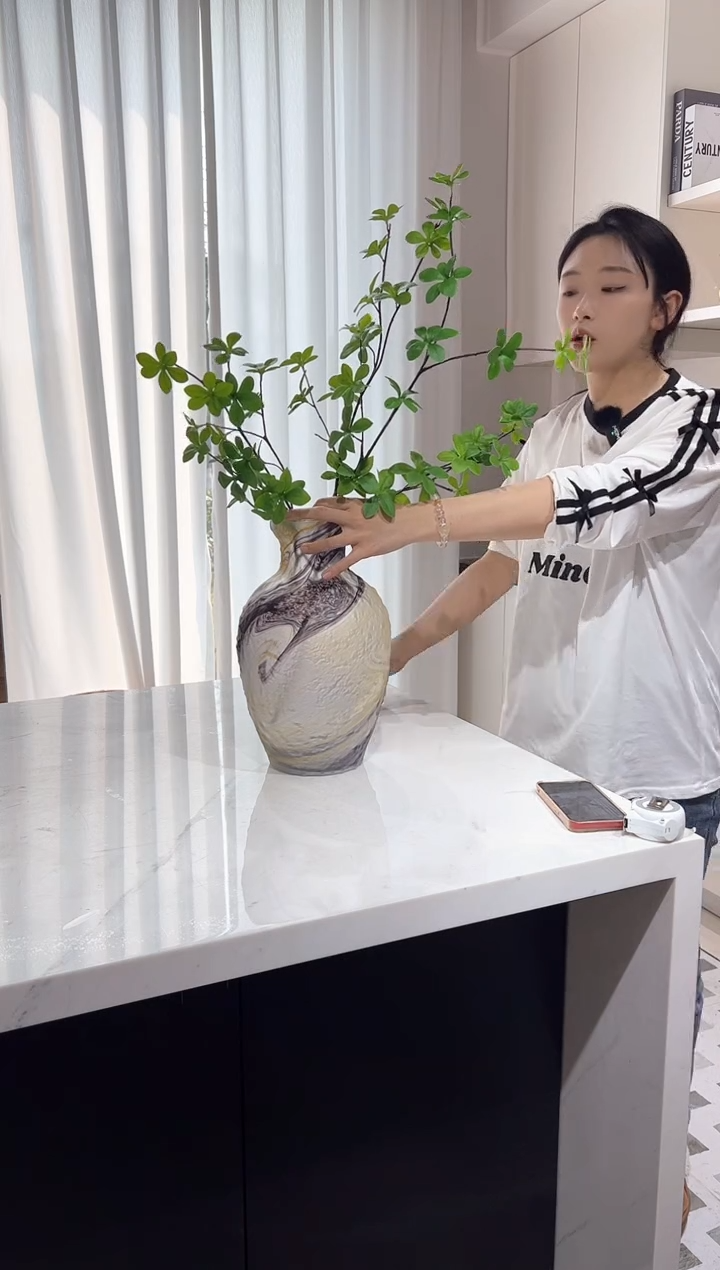 云纹大口花瓶 现货