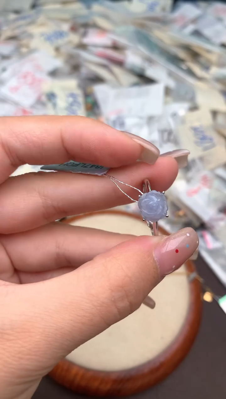 银S925镶嵌挂件翡翠一