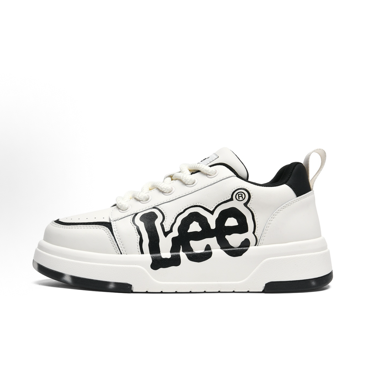 Lee 潮流百搭 时尚简约小白鞋 轻便透气增高 低帮 板鞋 