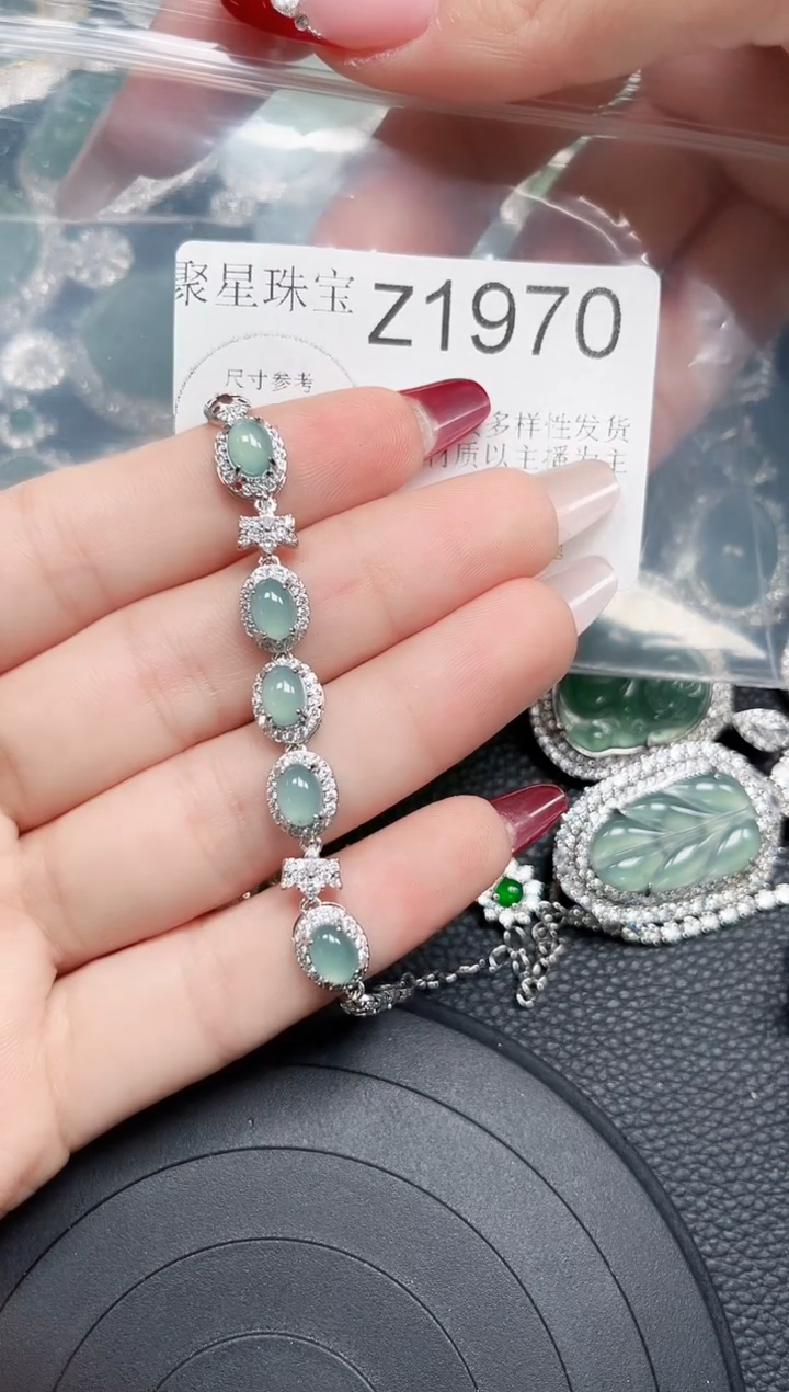 【闪购商品】翡翠颈饰未镶嵌赠皮绳1970