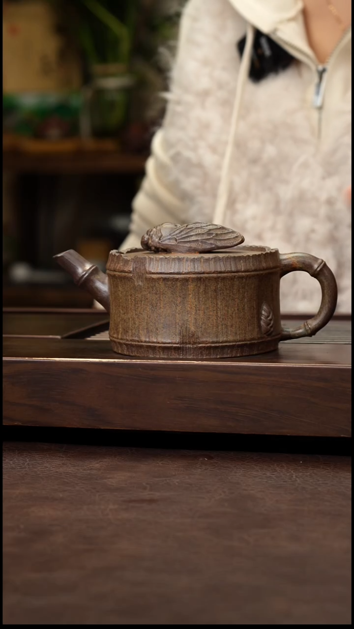 茶壶紫砂青段一鸣惊人300cc左右