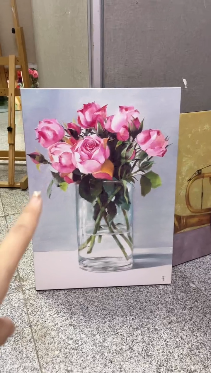 【闪购商品】俄罗斯油画（花卉）50*70内