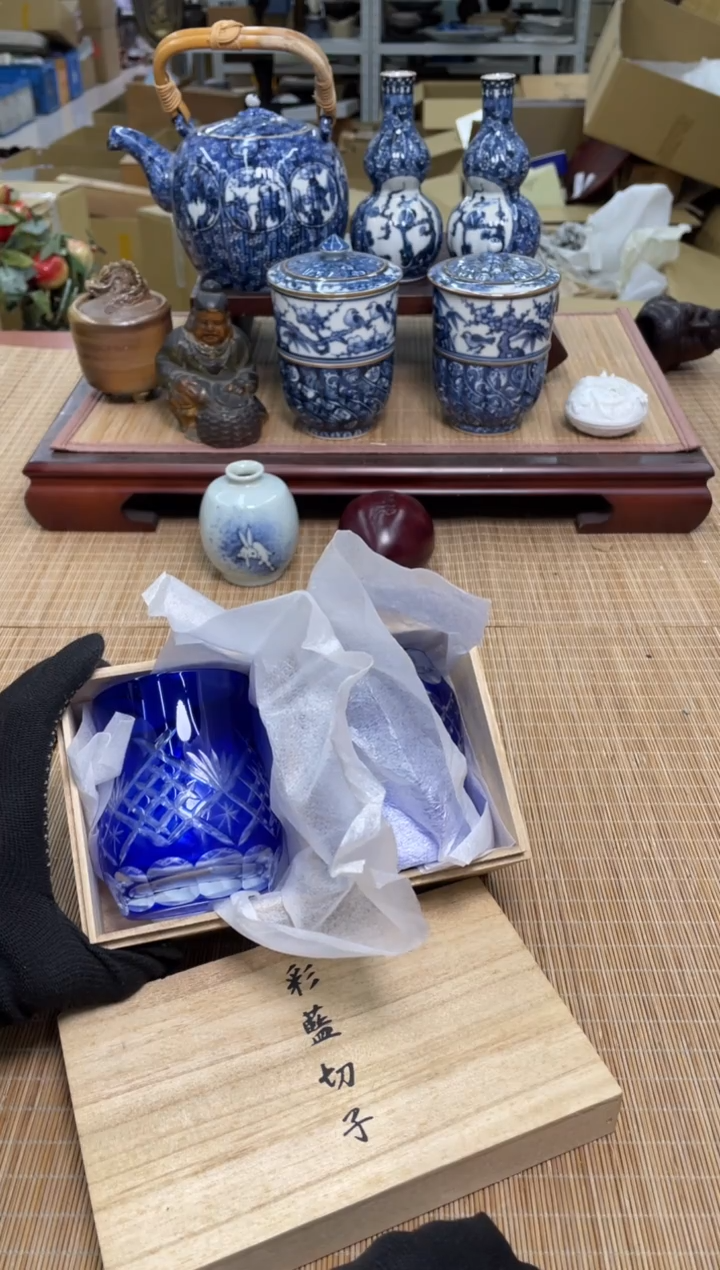 46号2只蓝切子中古物品谨慎参拍直播链接