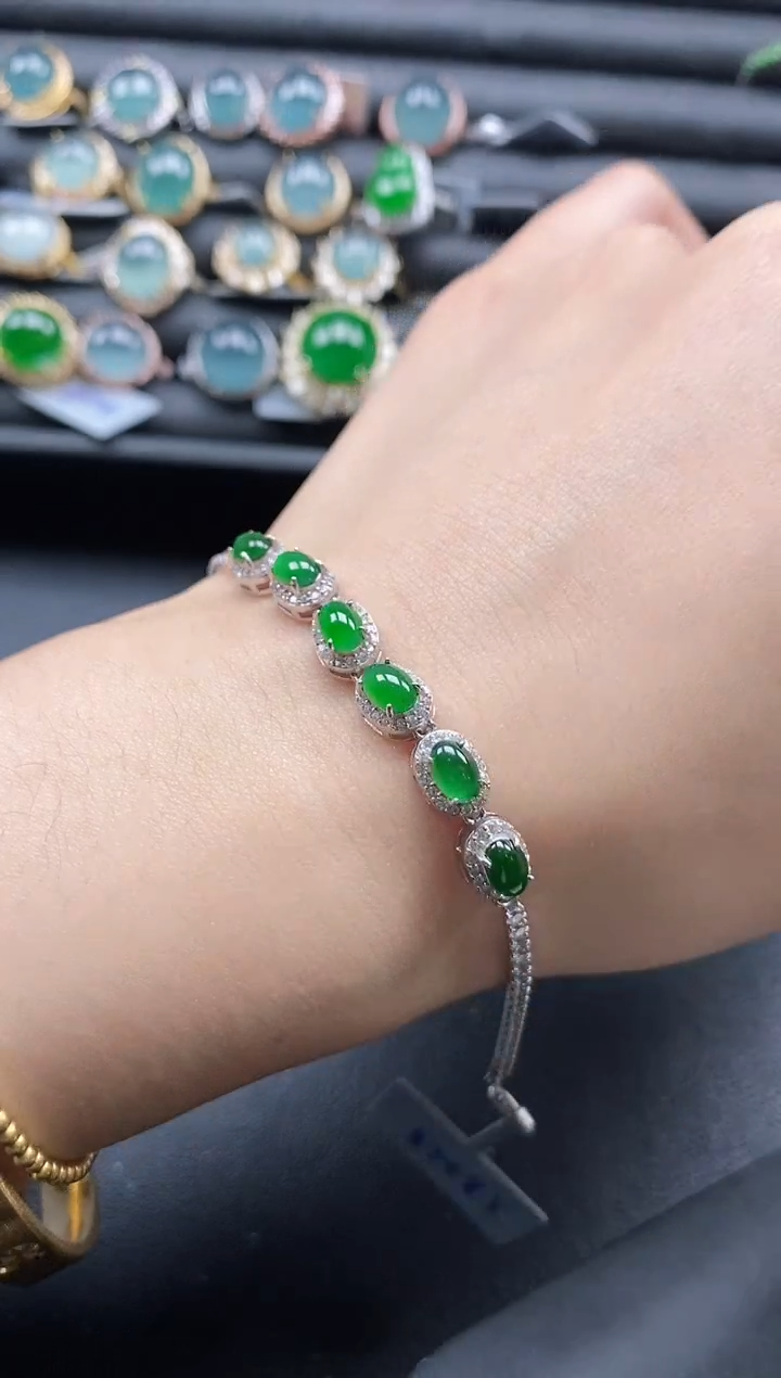 【闪购商品】翡翠戒指银S925镶嵌1111