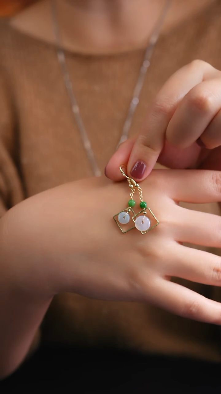 未镶嵌翡翠耳饰JJD1207002多样性发一