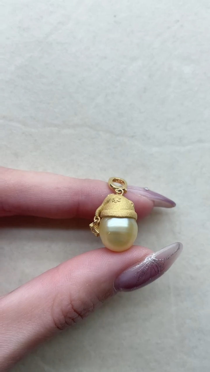 【闪购商品】海水珍珠吊坠银S925镶嵌40