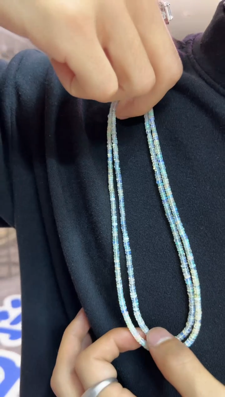 银S925镶嵌欧泊颈饰1231m014多样性发其一