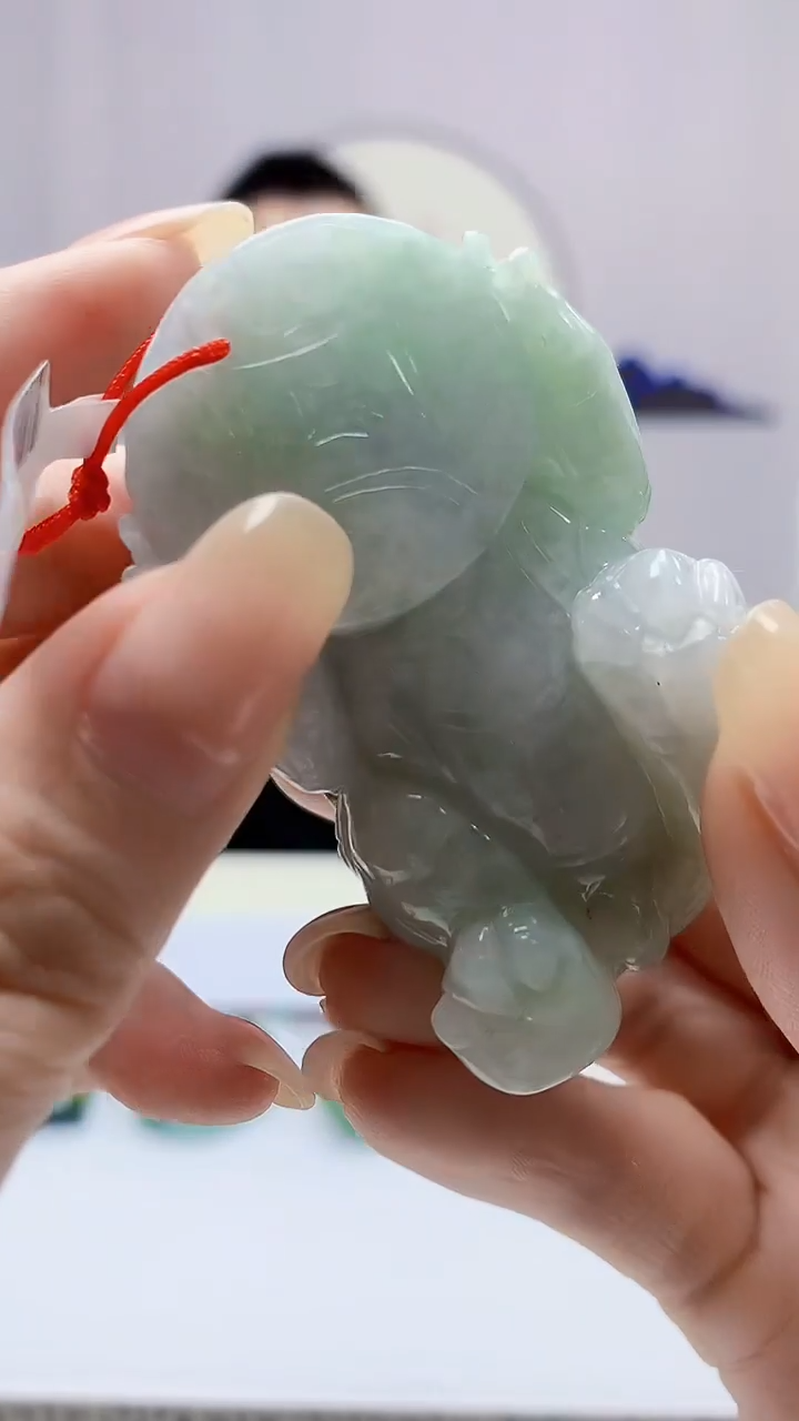 定制翡翠未镶嵌4812DD-毛货挂件