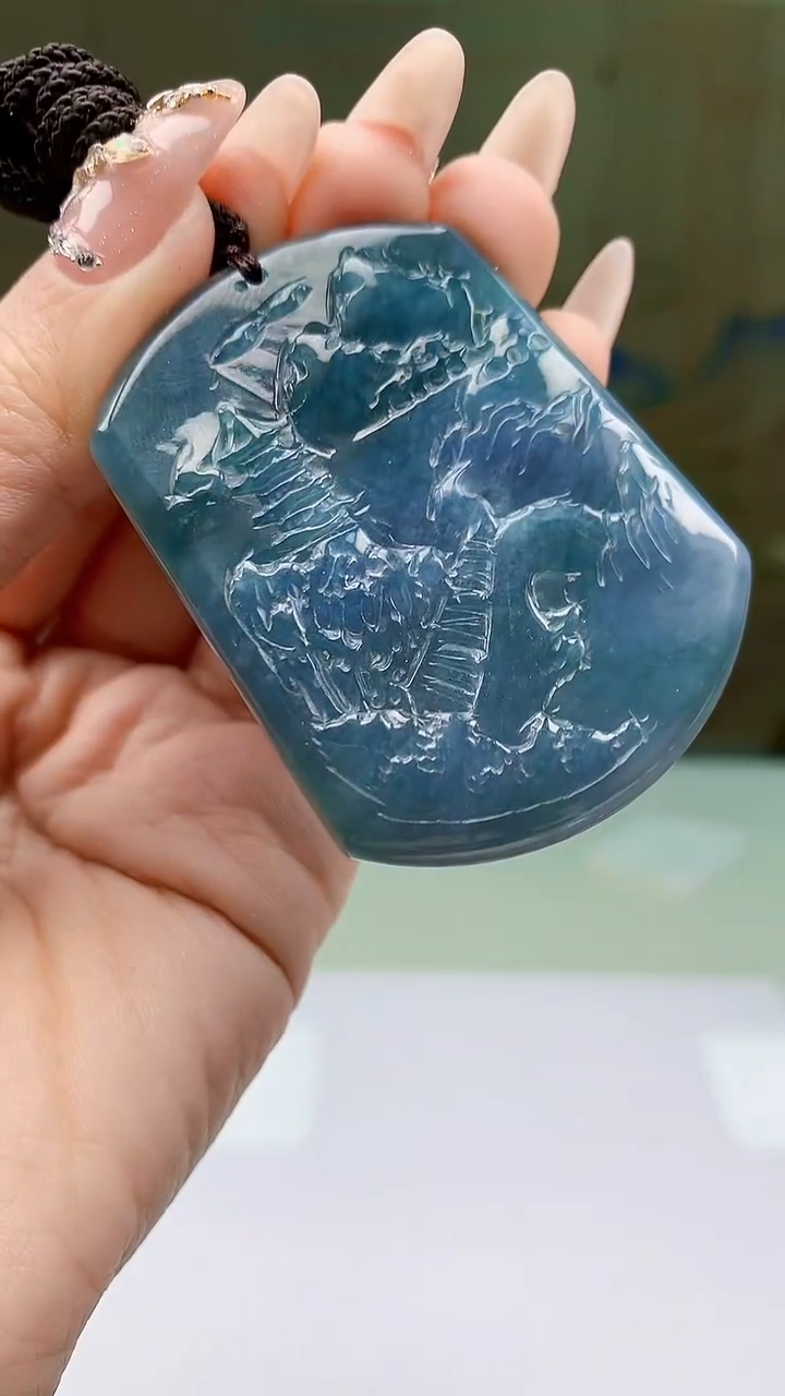 【闪购商品】定制翡翠未镶嵌1502ty-毛货挂件104