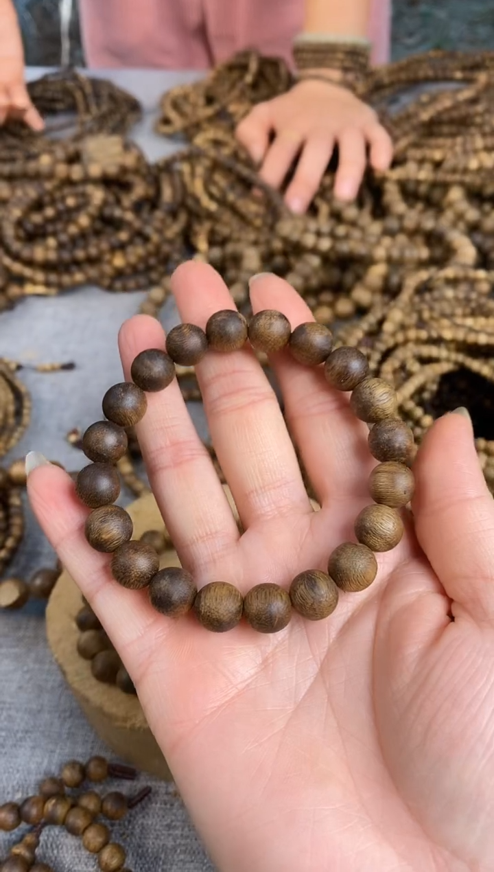 【闪购商品】沉香手串1.0圆珠单圈棋楠手串#7多样性发一