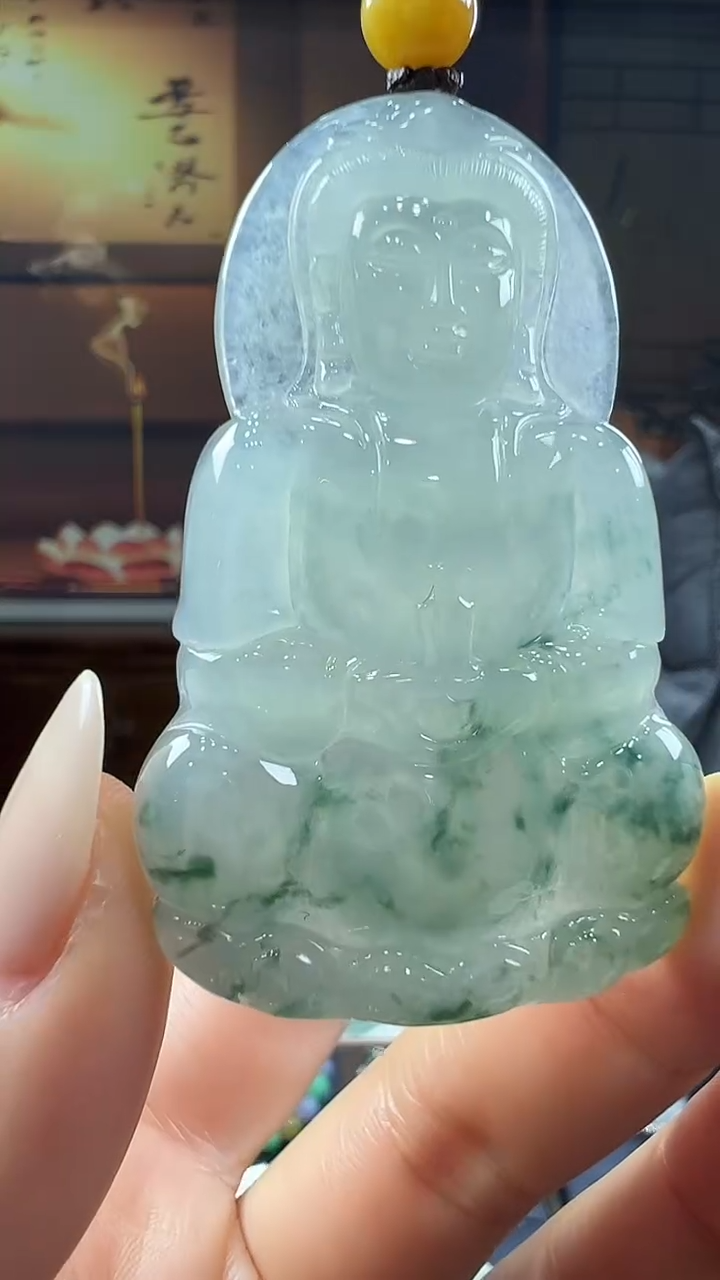 未镶嵌挂件翡翠观音