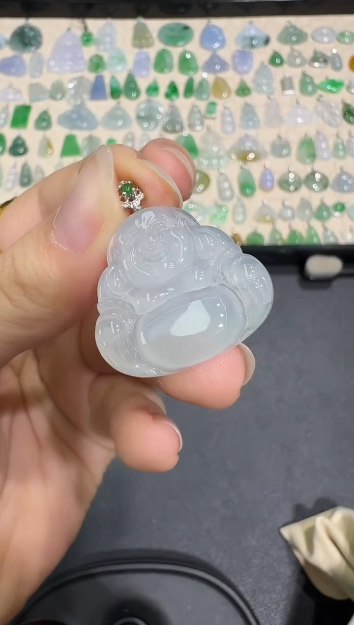 颈饰18K金镶嵌翡翠X0828-1501-364
