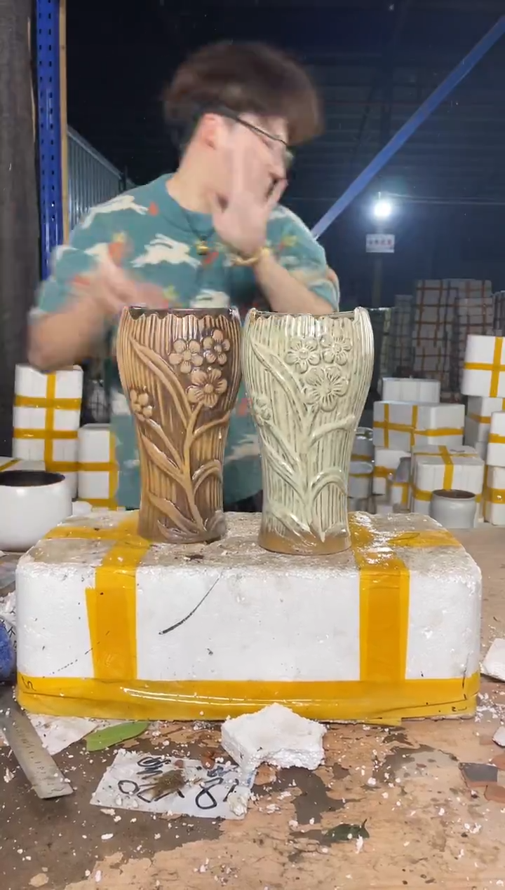 紫砂花盆宜兴紫砂粗陶花盆