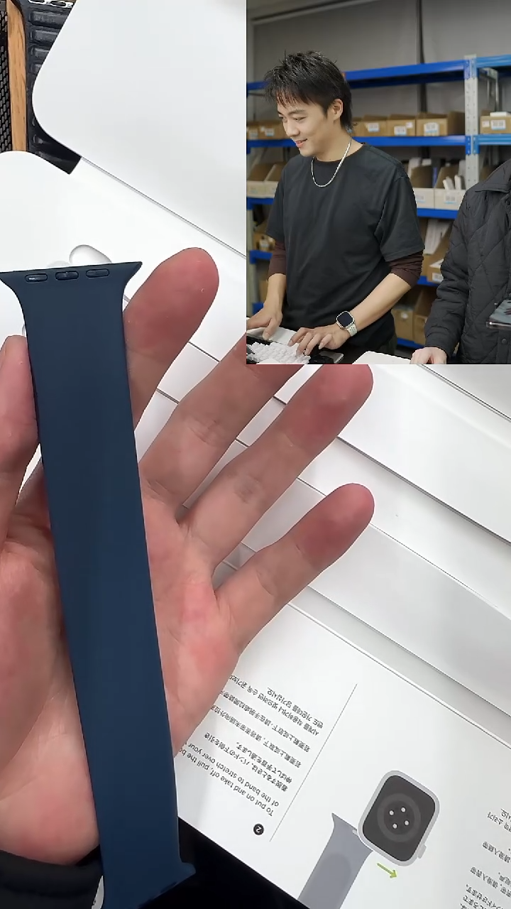 准新品叉总的表带 单圈硅胶 大表盘 12号腕围