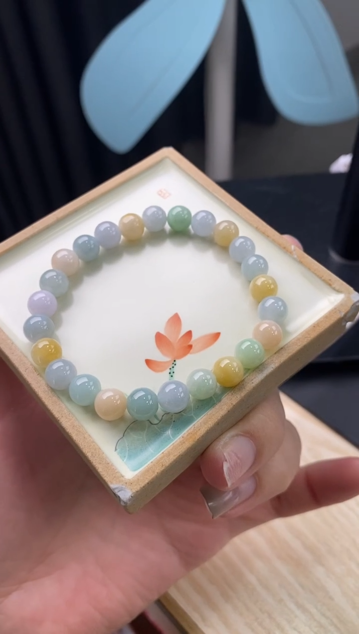 【闪购商品】翡翠手链未镶嵌天然翡翠手串83