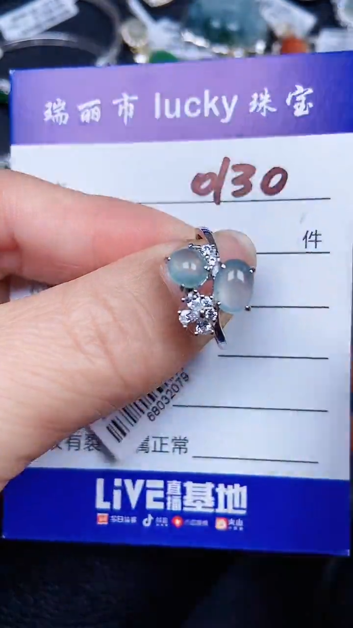 颈饰银S925镶嵌翡翠0130