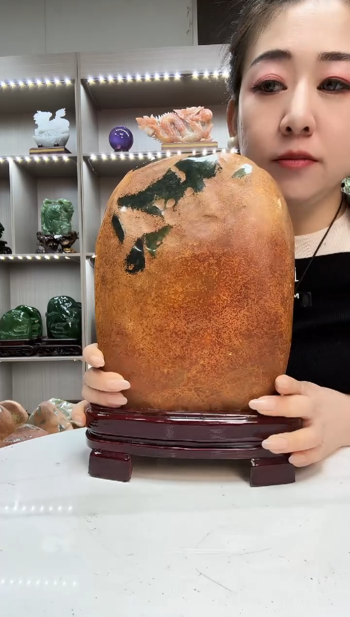 石材天然石材家居摆件办公室客厅玄关高档摆件