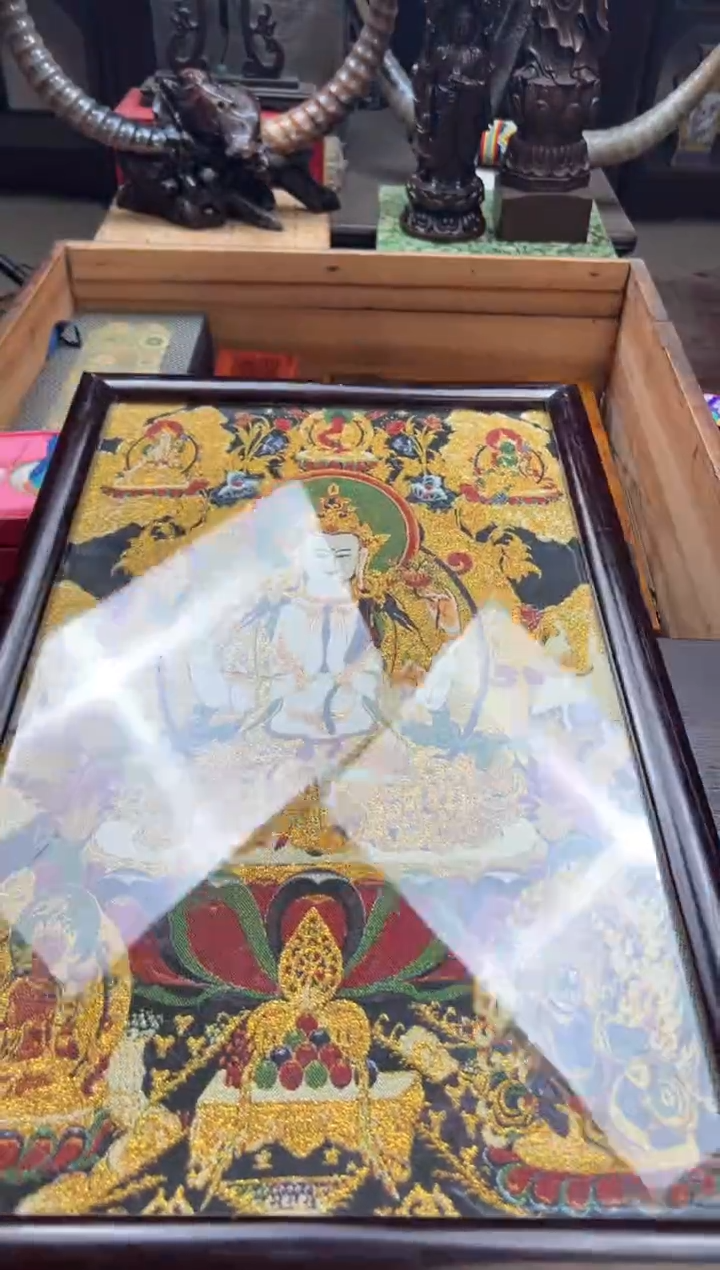 装裱画——————瓷———————千手唐卡大