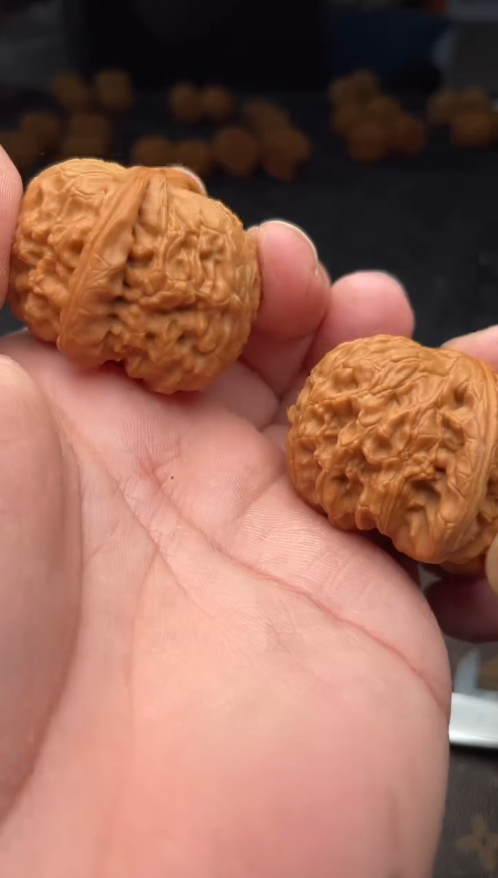 把件文玩核桃B231号39尺白狮子