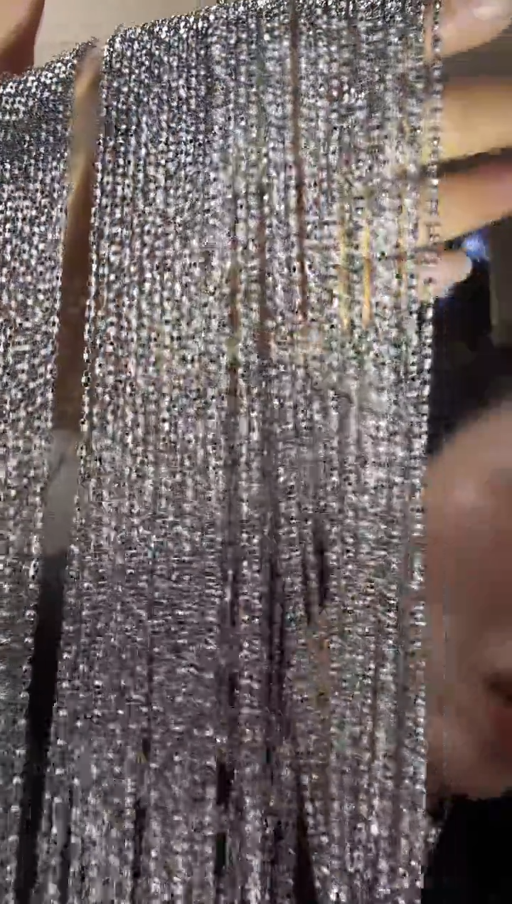 主播定制链接长条豆豆链子