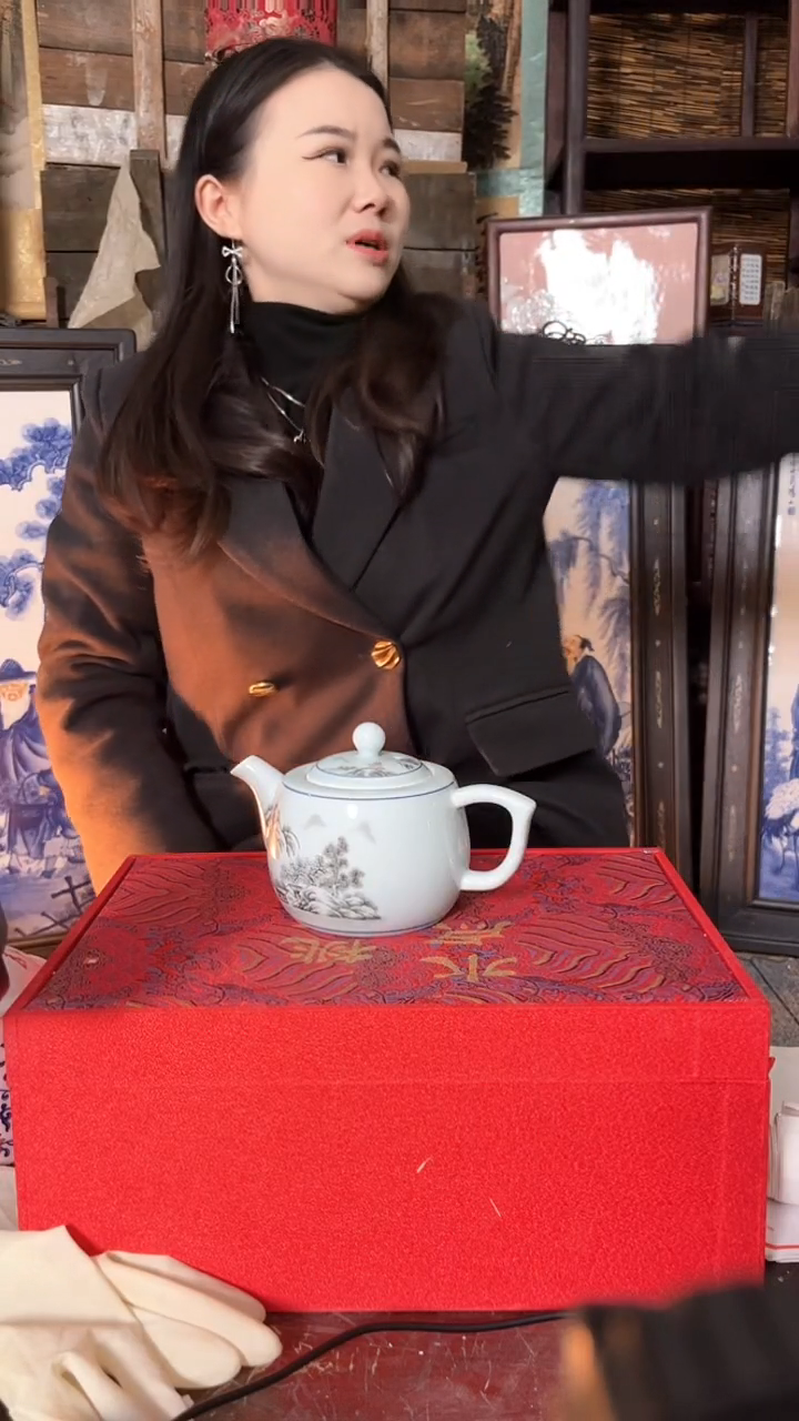 摆件陶景德镇陶瓷摆件M573