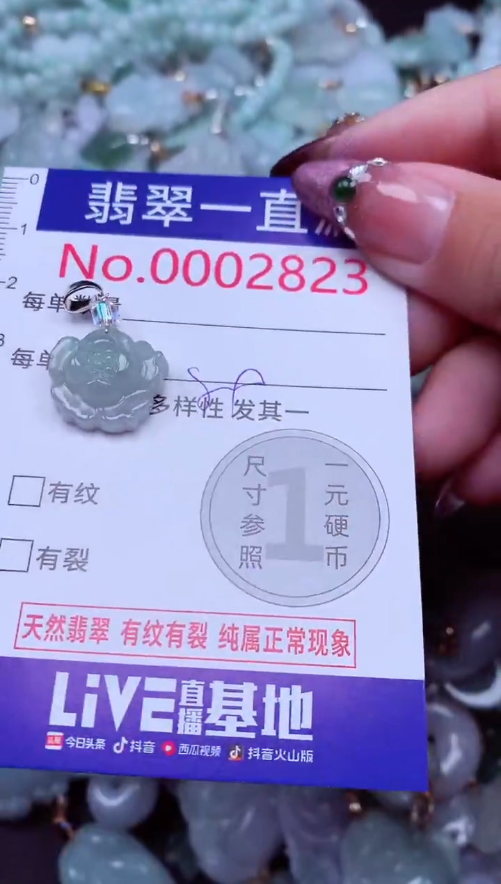 吊坠(不含链)未镶嵌翡翠2823