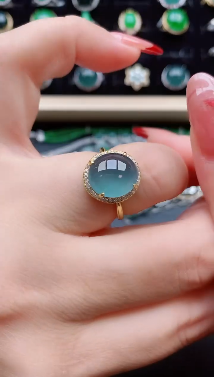 【闪购商品】翡翠戒指银S925镶嵌321321