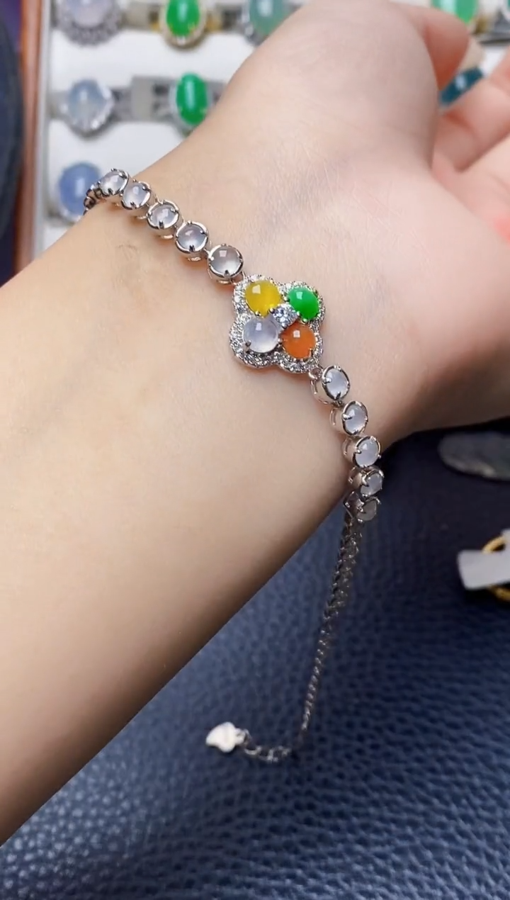 银S925镶嵌戒指翡翠1358