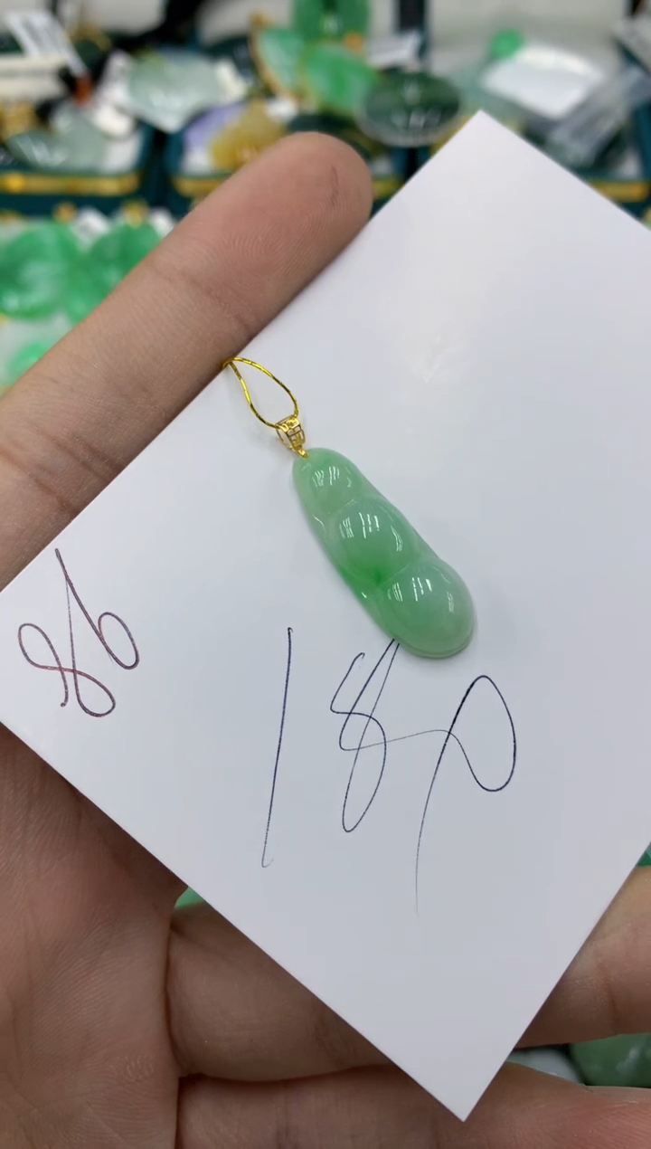 【闪购商品】翡翠颈饰18K金镶嵌号链接1111111