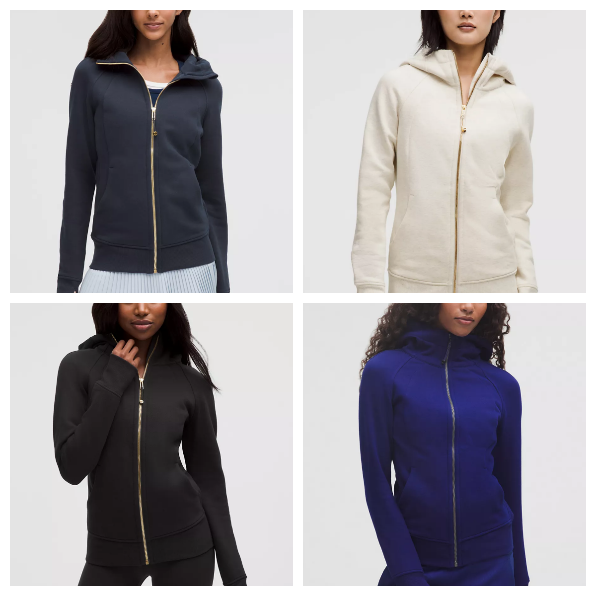 lululemon加拿大直邮运动卫衣Scuba Full-Zip Hoodie戴帽修身全拉