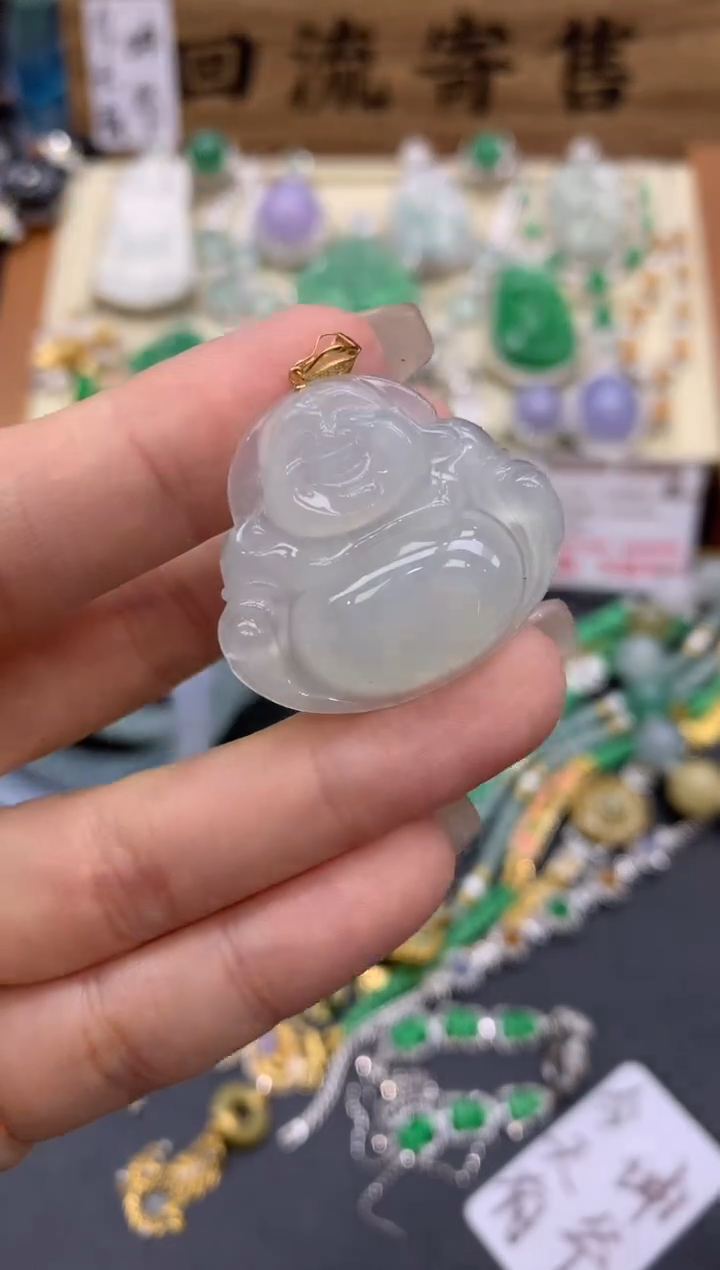 【闪购商品】翡翠颈饰18K金镶嵌436-中国好珍宝