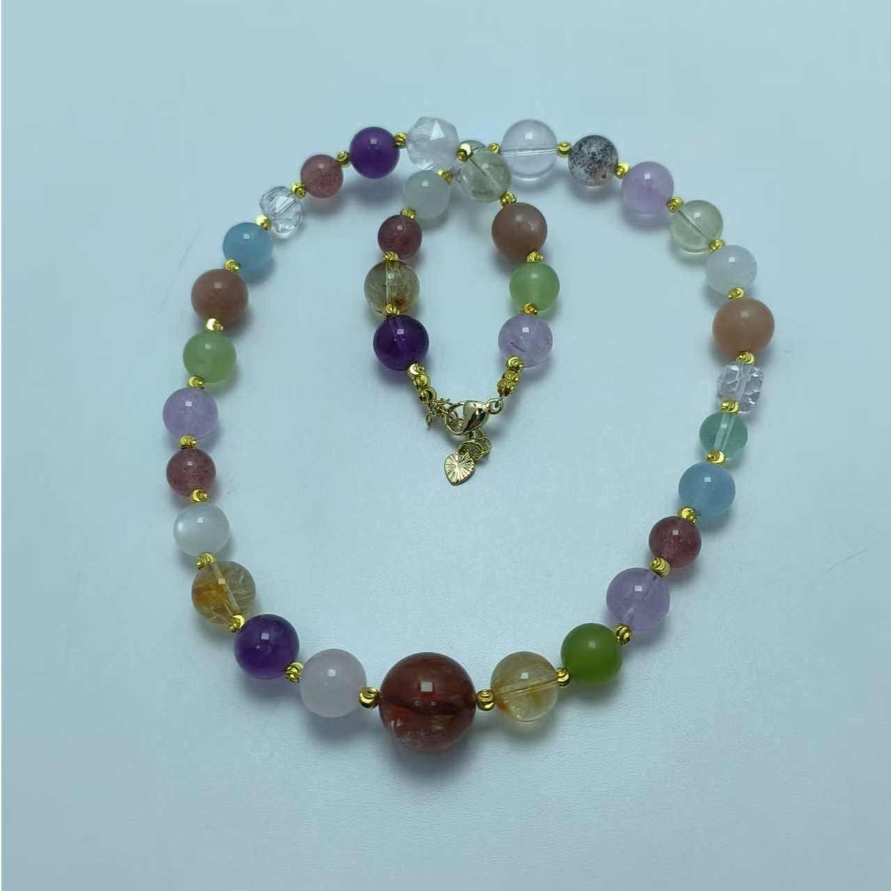 B6354 多宝黑金超七+紫水晶项链 多样性发货其一 气质 时尚 经典