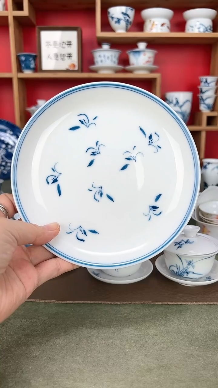 【闪购商品】草兰花高脚壶承直径16.5CM*1