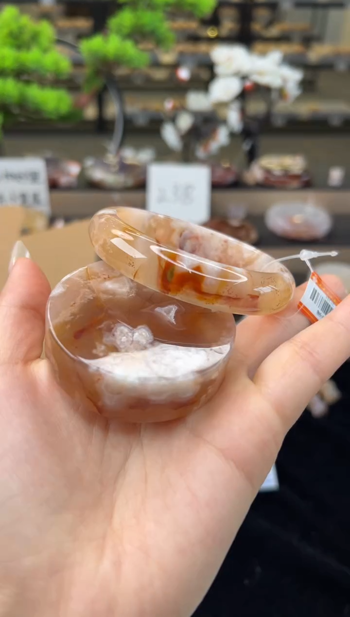 【闪购商品】石英质玉手镯未镶嵌58圈口（赠送镯心）21235