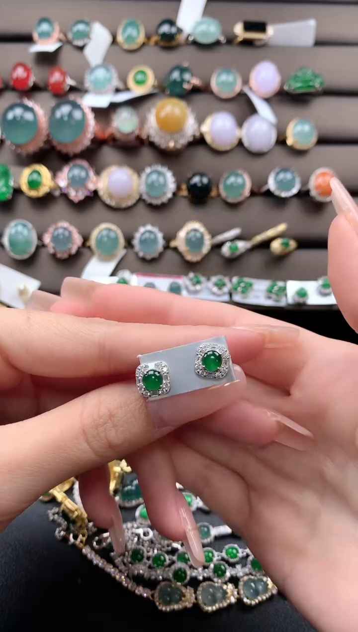 【闪购商品】翡翠戒指银S925镶嵌432432432