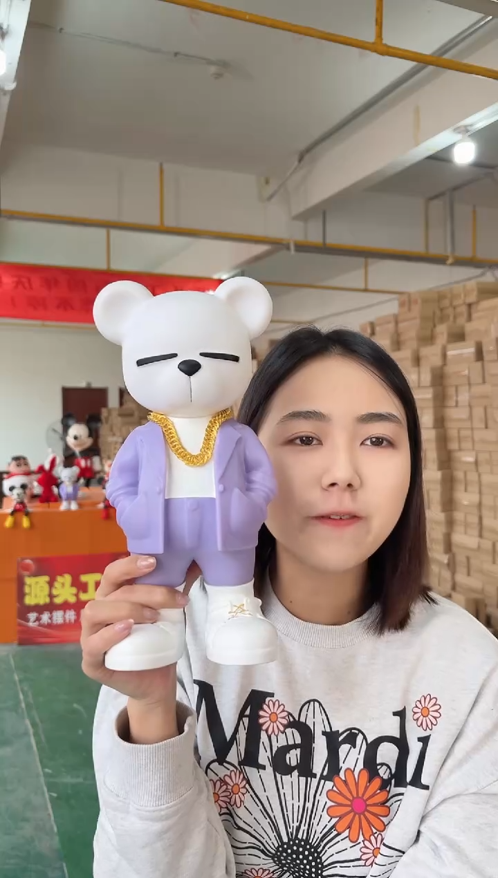 树脂暴富熊+项链