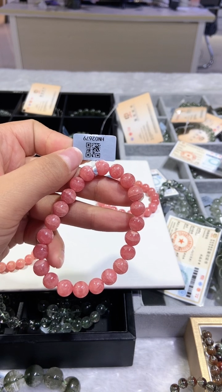 【闪购商品】菱锰矿（红纹石）手串未镶嵌手串
