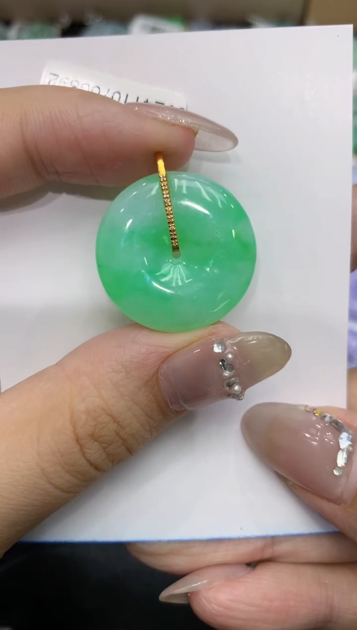 【闪购商品】翡翠颈饰18K金镶嵌222222222