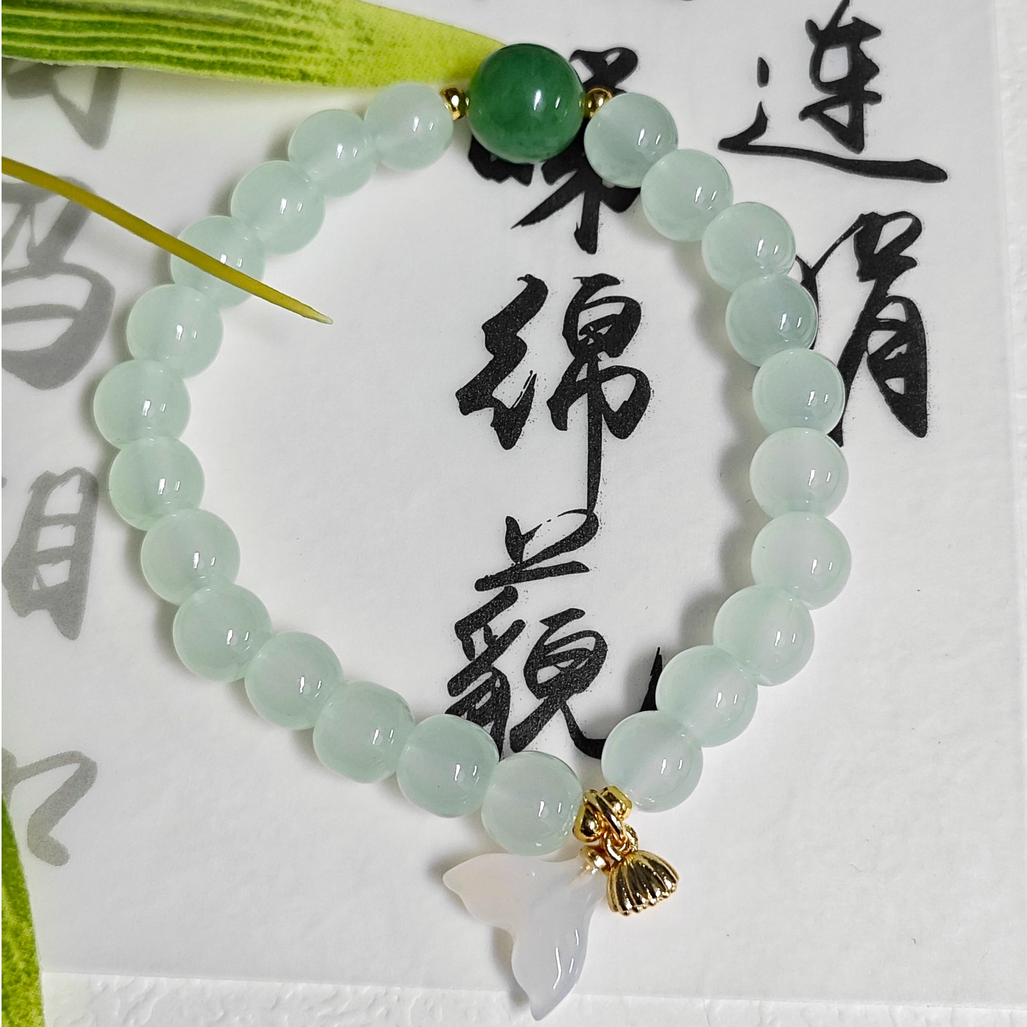 合成水晶圆珠湖柔手串8mm   Y-F065025