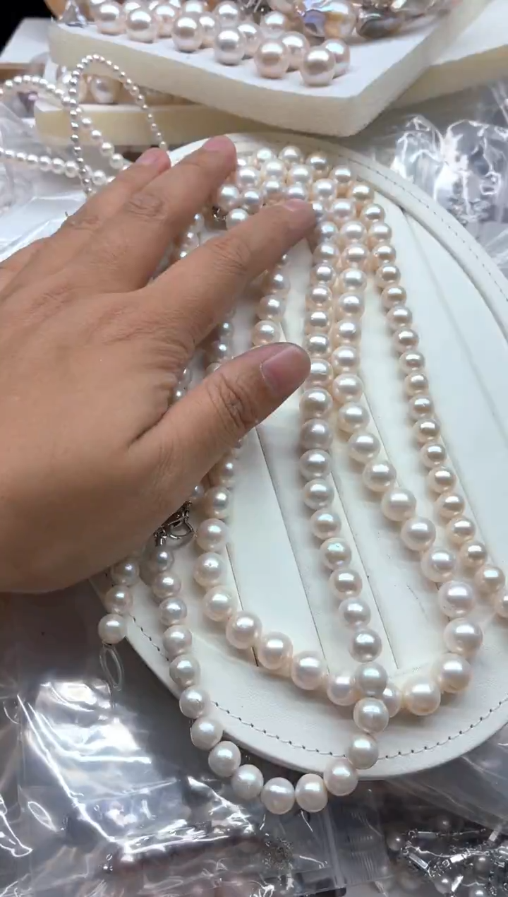 项链未镶嵌淡水珍珠多样性发其一，非无暇